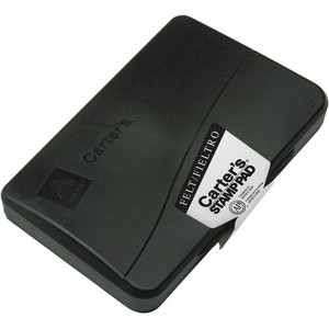 Carter's Felt Black Stamp Pad, 3.15" x 6.12" (21082) - 3.2" Width x 6.1" Length - Felt Pad - Black Ink - Black Product Image 