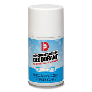 Big D Industries Metered Concentrated Room Deodorant, Mountain Air Scent, 7 oz Aerosol Spray, 12/Carton (BGD463) View Product Image