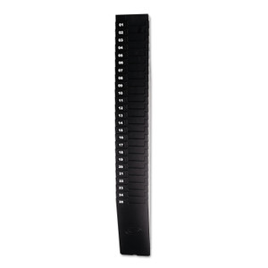 Lathem 25-Pocket Expandable Time Card Rack - 25 Pocket(s) - 33.50" Height x 4.50" Width x 2.25" Depth - Black - Plastic (LTH259EX) Product Image 
