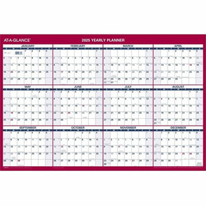 At-A-Glance Vertical Horizontal Reversible Wall Calendar - Large - Julian Dates - Yearly - 12 Month - January 2026 to December 2026 Product Image 