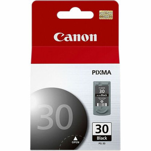 Canon PG-30 Original Inkjet Ink Cartridge - Black - 1 Each - Inkjet - Black Product Image 