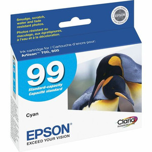 Epson Claria No. 99 Original Inkjet Ink Cartridge - Light Cyan - 1 Each - Inkjet - Light Cyan Product Image 
