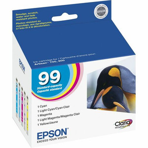 Epson Claria No. 99 Original Inkjet Ink Cartridge - Light Cyan - 1 Each - Inkjet - Light Cyan Product Image 