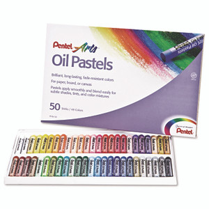 Pentel Arts Oil Pastels (PENPHN50) Product Image 