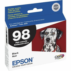 Epson Claria No. 98 Original Inkjet Ink Cartridge - Black - 1 Each - Inkjet - Black Product Image 