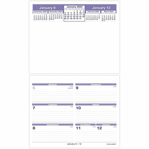 At-A-Glance Flip-A-Week Desk Calendar Refill - Small - Julian Dates - Weekly - 12 Month - January 2026 to December 2026 Product Image 
