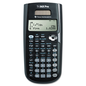 Texas Instruments TI-36X Pro Scientific Calculator - 4 Line(s) - 16 Digits - LCD - Battery/Solar Powered - 0.7" Height x 3.3" Width x 7.2" Depth (TEXTI36XPRO) Product Image 