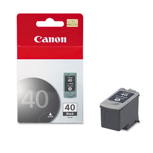 Canon PG-40 Original Standard Yield Inkjet Ink Cartridge - Black - 1 Each - Inkjet - Standard Yield - Black (CNMPG40) Product Image 