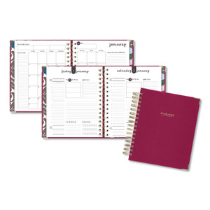 Harmony Daily Hardcover Planner, 8.75 x 7, Berry Cover, 12-Month (Jan to Dec): 2026 Product Image 