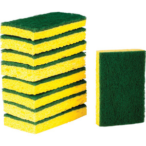 Scotch-Brite Heavy-Duty Scrub Sponges - 2.8" Height x 4.5" Width - 9 / Pack (MMM4295) Product Image 