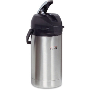 BUNN 3-Liter Lever Action Stainless Steel Airpot - 3.2 quart (3 L) - Stainless Steel (BUN321300000) Product Image 