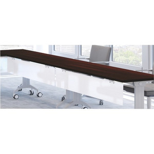 Special-T 59" Tabletop Acrylite Modesty Panel - 59" Length x 10" Height - Acrylic - Frosted White Product Image 