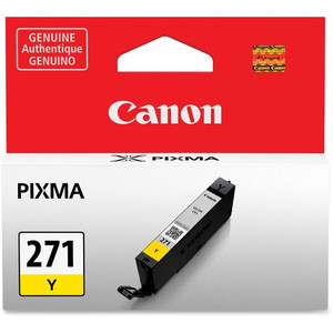 Canon CLI-271 Original Standard Yield Inkjet Ink Cartridge - Yellow - 1 Each - Inkjet - Standard Yield - Yellow (CNMCLI271Y) Product Image 