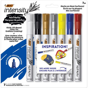 BIC Intensity Paint Marker - Bullet Marker Point - Assorted Ink - Oil Based Product Image 