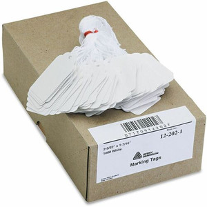 Avery Marking Tags, String, 2-5/32" x 1-7/16" , 1,000 Tags (12202) - 2.16" Length x 1.44" Width - Rectangular - Twine Fastener - Cotton, Polyester, Card Stock - White Product Image 
