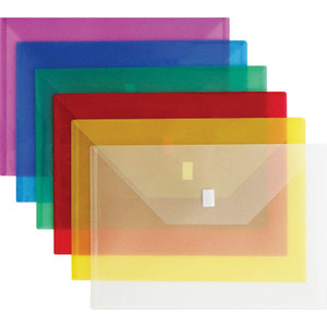 Lion 22080-PR A4 Recycled File Pocket - 8 17/64" x 11 11/16" - Poly - Purple - Weather Proof, Hook & Loop Closure - 20% Recycled (LIO22080PR) Product Image 