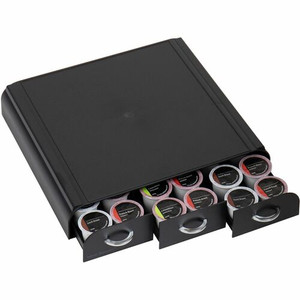 Mind Reader EMS Mind 3-drawer Coffee Pod Organizer - 36 x Coffee Pod - 3 Drawer(s) - 13.50" Height x 13.25" Width x 3.25" Depth - Counter - Heat Resistant Product Image 