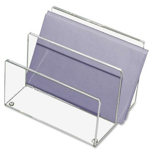 Kantek Mini Sorter - 4" Height x 4.12" Width x 6.25" Depth - Desktop - Clear - Acrylic (KTKAD50) Product Image 