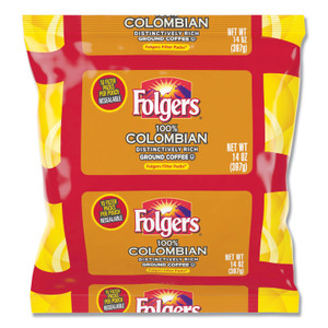 Folgers Coffee Filter Packs, 100% Colombian, 1.4 oz Pack, 40/Carton (FOL10107) View Product Image