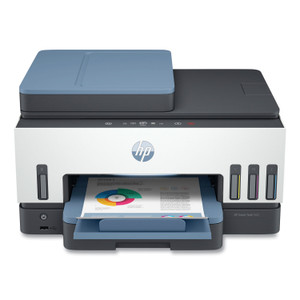 HP 7602 Wireless Smart Tank Inkjet Multifunction Printer - Color - White - Copier/Fax/Printer/Scanner - 4800 x 1200 dpi Print - Automatic Duplex Print (HEW28B98A) Product Image 