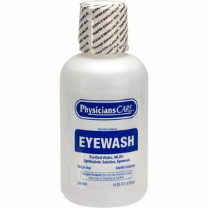First Aid Only Sterile Ophthalmic Solution Eyewash - 16 fl oz - Sterile - For Eye Burning, Irritated Eyes Product Image 