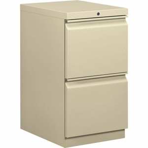 HON Brigade H33820R Pedestal - 28" Height x 15" Width x 19.9" Depth - 2 x File Drawer(s) - Finish: Putty Product Image 