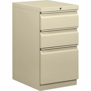 HON Brigade H33720R Pedestal - 28" Height x 15" Width x 19.9" Depth - 3 x Box, File Drawer(s) - Finish: Putty Product Image 