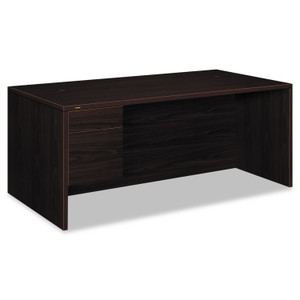 HON 10500 H10586L Pedestal Desk - 29.5" Height x 72" Width x 36" Depth - (HON10586LNN) Product Image 