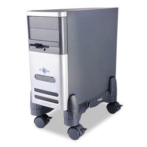 Kantek Mobile CPU Stand Slim Sleek Design Adjustable for Range of CPUs - 60 lb Load Capacity - (KTKCS200B) Product Image 