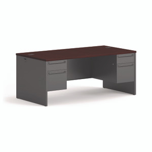 HON 38000 H38180 Pedestal Desk - 29.5" Height x 72" Width x 36" Depth - (HON38180NS) Product Image 