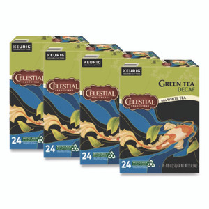 Celestial Seasonings Decaffeinated Green Tea K-Cups, 96/Carton View Product Image