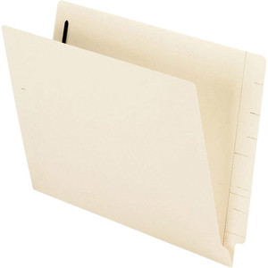 Pendaflex Letter Recycled End Tab File Folder - 8 1/2" x 11" - 1 Fastener(s) - 2" Fastener Capacity - 11 pt. - Manila Product Image 
