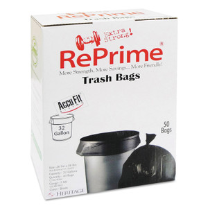 Heritage Accufit Reprime 32 Gallon Can Liners - 32 gal Capacity - (HERH6644TKRC1CT) Product Image 
