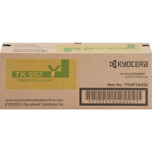 Kyocera TK-582Y Original Laser Toner Cartridge - Yellow - 1 Each Product Image 