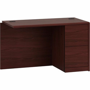 HON 10700 Series File/File Right Return - 2-Drawer - 29.5" Height x 48" Width x 24" Depth - 2 x File Drawer(s)Right Side - Waterfall Edge - Finish: Laminate, Mahogany, Medium Oak Product Image 