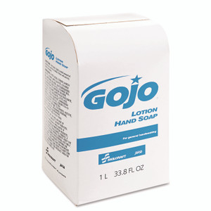 AbilityOne 8520015220838, SKILCRAFT GOJO Lotion Soap, Waterfall Scent, 1,000 mL, 8/Box Product Image 