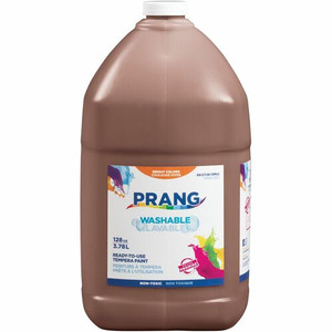Prang Washable Tempera Paint - 1 Color(s) - Brown - 1 gal - Washable Product Image 