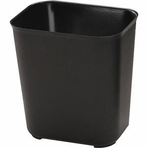Rubbermaid Commercial 28 Quart Fire Resistant Wastebasket - 7 gal Capacity - Fire Resistant - Heat Resistant, Impact Resistant, Rust Resistant - 15.5" Height x 14.5" Width x 10.5" Depth - Thermoset Polyester Product Image 