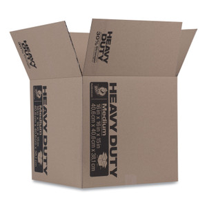 Duck Heavy-Duty Boxes, Regular Slotted Container (RSC), 16" x 16" x 15", Brown View Product Image