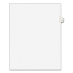 Avery Preprinted Legal Exhibit Side Tab Index Dividers, Avery Style, 26-Tab, F, 11 x 8.5, White, 25/Pack, (1406) View Product Image