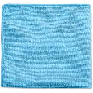 Rubbermaid Commercial Blue MF Cleaning Cloth - 12" Length x 12" Width - (RCP1820579CT) Product Image 