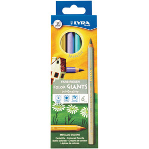 Lyra Color Giant Pencils - 6.3 mm Assorted Metallic Lead - (DIXL3941062) Product Image 
