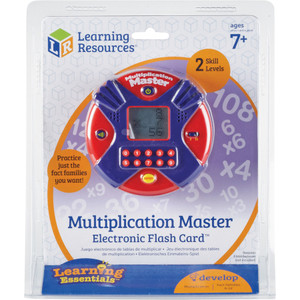 Learning Resources Multiplication Master Electronic Flash Card Game - Electronic Flash Card - (LRNLER6967) Product Image 
