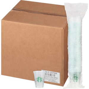We Proudly Serve 16 oz Cold Cups - 16 fl oz - Clear, Green - Polypropylene - Cold Drink Product Image 