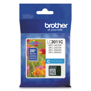 Brother LC3011C Ink, 200 Page-Yield, Cyan View Product Image