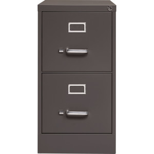 Lorell Fortress Series 26-1/2" Commercial-Grade Vertical File Cabinet - 15" Width x 26.5" Depth x 28.4" Height - (LLR60156) Product Image 