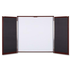 Lorell Dry-erase Whiteboard Presentation Cabinet - Hinged Door - (LLR69865) Product Image 