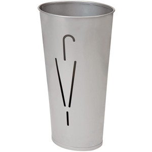 Alba Umbrella Holder - 12.2" Height x 10.2" Width x 10.2" Depth - Steel - Gray - Sturdy Product Image 