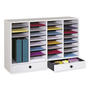 Safco Adjustable Compartment Literature Organizers - 32 Compartment(s) - (SAF9494GR) Product Image 