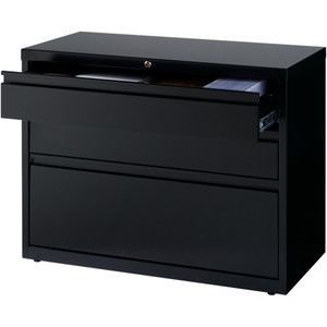 Lorell 36" Box/Box/File Lateral File Cabinet - 36" Width x 18.6" Depth x 28" Height - (LLR60929) Product Image 